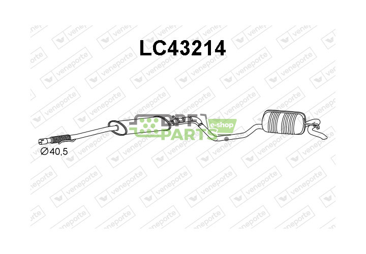 Tlumič LANCIA - 46779940 46779942 71765091