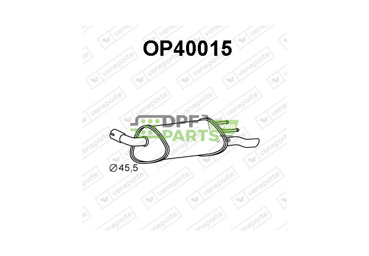 Tlumič OPEL / VAUXHALL - 5852045 5852735 5852960