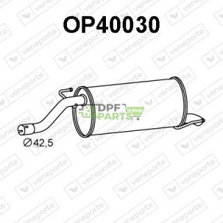 Tlumič OPEL / VAUXHALL - 13220779 13263393 5852678
