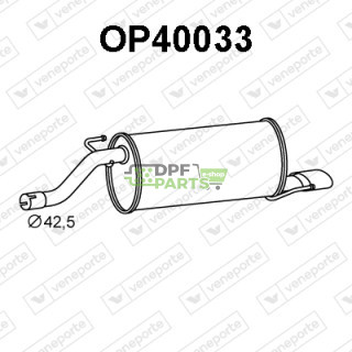 Tlumič OPEL / VAUXHALL - 13235444 13263392 13430632