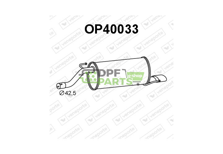 Tlumič OPEL / VAUXHALL - 13235444 13263392 13430632