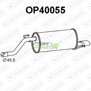 Tlumič OPEL / VAUXHALL - 13235443 13263390 5852686