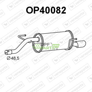 Tlumič OPEL / VAUXHALL - 13235440 13235441 5852683