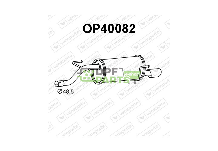 Tlumič OPEL / VAUXHALL - 13235440 13235441 5852683