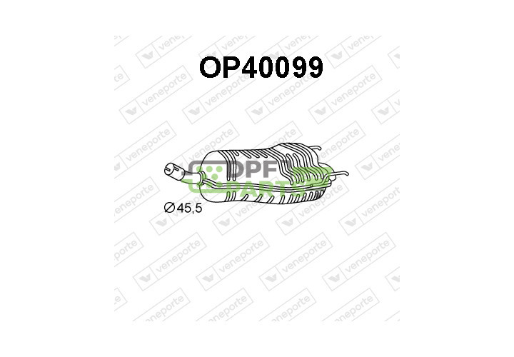 Tlumič OPEL / VAUXHALL - 13116516 5852551 