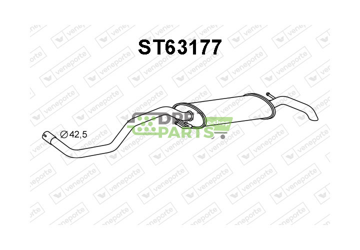 Tlumič SEAT / VOLKSWAGEN - 6K5253609AM 6K5253609H 6K5253609Q