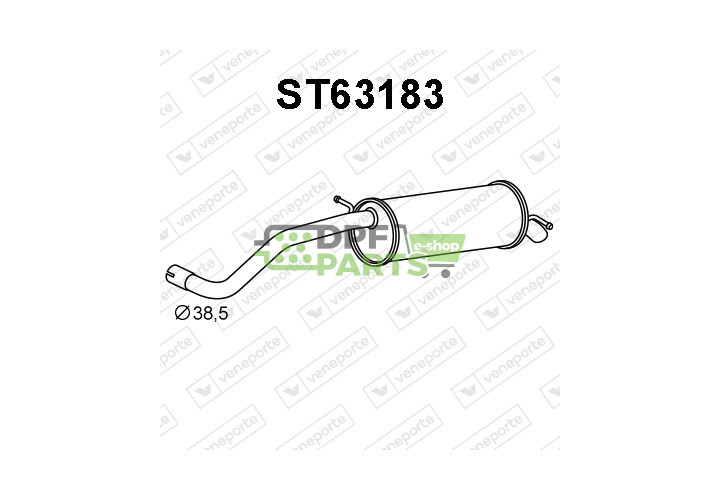 Tlumič SEAT / SKODA / VOLKSWAGEN - 6Q6253609CE 6Q6253609J JZW253609AJ