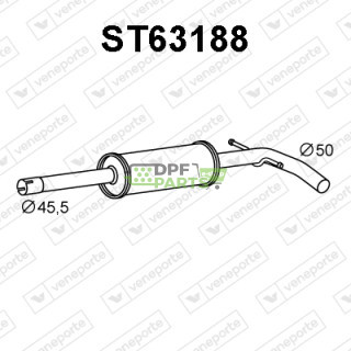 Tlumič SEAT / SKODA - 6RA253209  