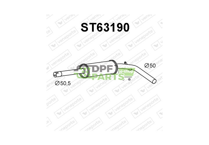 Tlumič VOLKSWAGEN - 6N0253209C 6N0253209E 6N0253209K