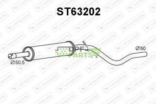 Tlumič SEAT / VOLKSWAGEN - 6K9253409B 6K9253409N JZW253409P
