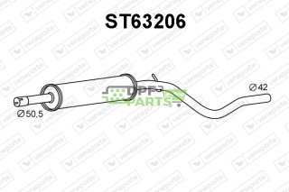 Tlumič SEAT / VOLKSWAGEN - 6K9253409A 6K9253409E 6K9253409M