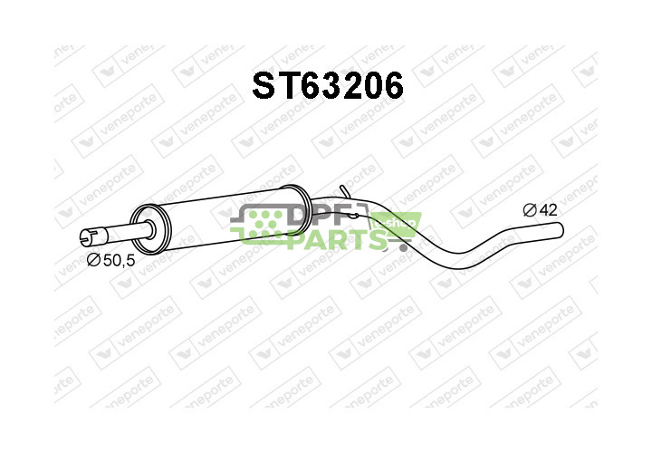 Tlumič SEAT / VOLKSWAGEN - 6K9253409A 6K9253409E 6K9253409M