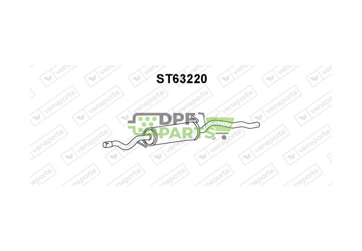 Tlumič FORD / SEAT / VOLKSWAGEN - 1211714 1484009 7M3253409H