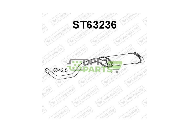 Tlumič SEAT - 6K6253609AC 