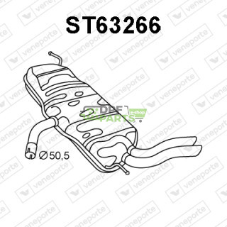Tlumič SEAT - 5P0253609B 