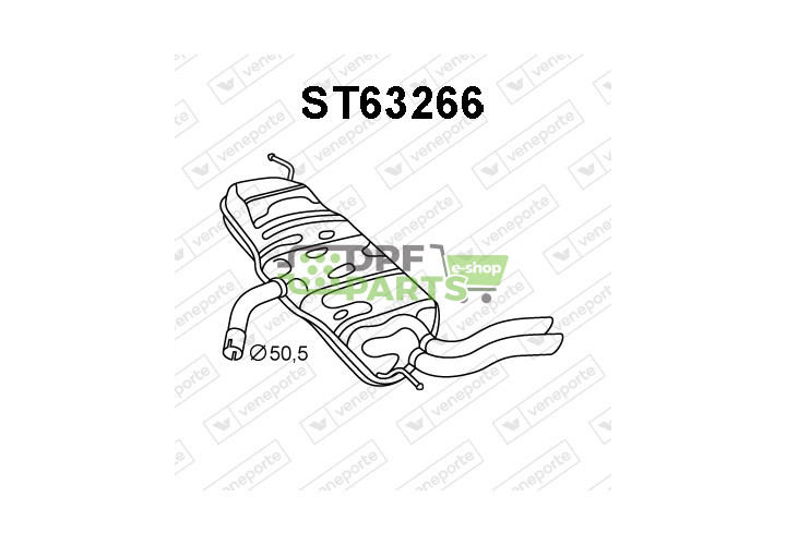 Tlumič SEAT - 5P0253609B 