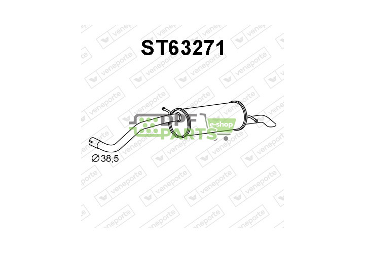 Tlumič SEAT / SKODA - 6Q9253609 6Q9253609J 6Y9253609B