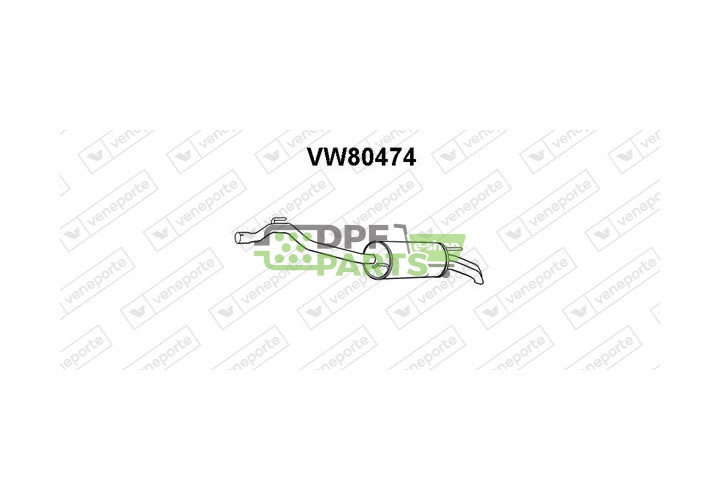 Tlumič VOLKSWAGEN - 074253609AL JZW253609BP 