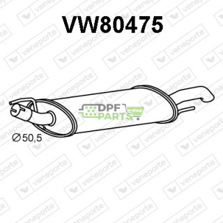 Tlumič VOLKSWAGEN - 1H6253609AE 