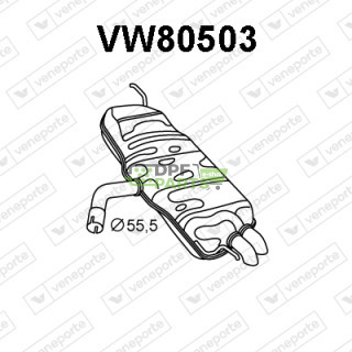 Tlumič VOLKSWAGEN - 1T0253609D 