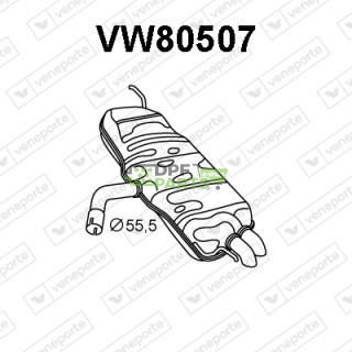 Tlumič VOLKSWAGEN - 1K6253609L 