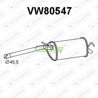 Tlumič VOLKSWAGEN - 2K0253609AB 2K0253609AC 2K0253609D