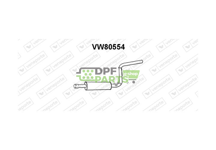 Tlumič VOLKSWAGEN - 2K0253209B 2K0253209P 