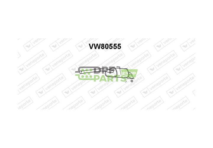 Tlumič VOLKSWAGEN - 2K0253609AD 2K0253609B