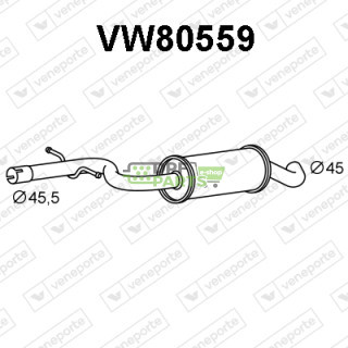Tlumič VOLKSWAGEN - 1K0253209A 1K0253209T