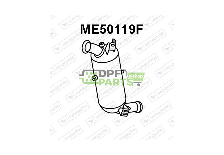 Filtry pevných částic DPF MERCEDES - 2044900056 2044907414 2044907514