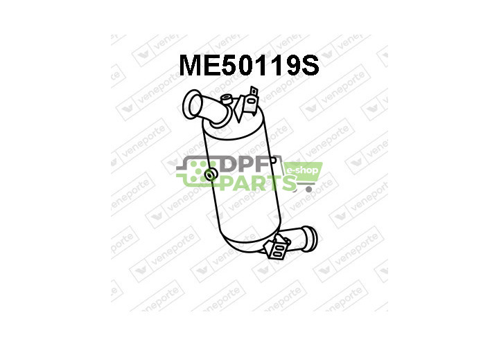 Filtry pevných částic DPF MERCEDES - 2044900056 2044907414 2044907514