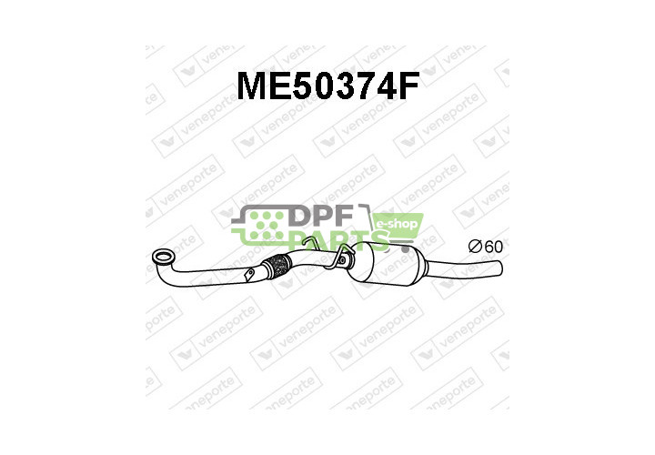 Filtry pevných částic DPF MERCEDES - 1694900092 1694900419 1694900592
