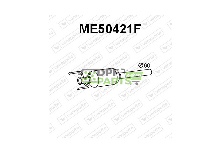 Filtry cząstek stałych DPF MERCEDES - 6394906181  