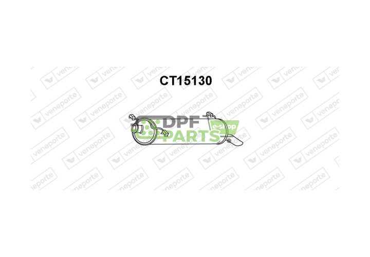 Tlumič CITROËN - 1726H4 1726N4 96164371