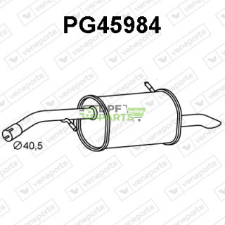 Tlumič CITROËN / OPEL / PEUGEOT / VAUXHALL - 1608547380 3645854 9818336980