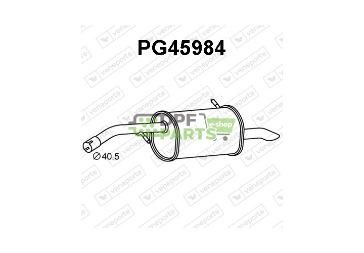 Tlumič CITROËN / OPEL / PEUGEOT / VAUXHALL - 1608547380 3645854 9818336980