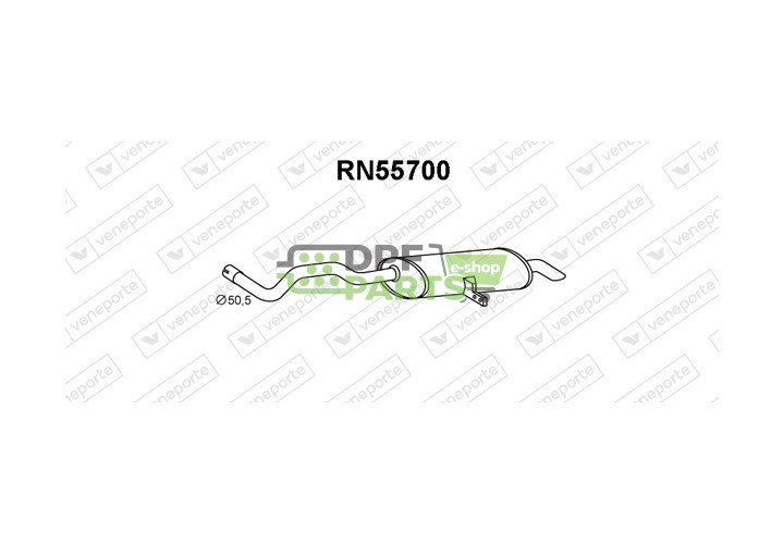 Tlumič RENAULT - 8200230393 8200276013 8200410647