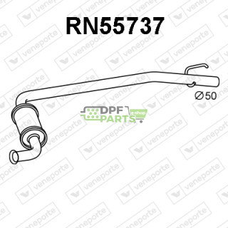 Tlumič NISSAN / OPEL / RENAULT / VAUXHALL - 2020000QAA 5854220 8200048491