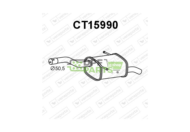Tlumič BERLINGO II/PARTNER II 1.6BlueHDi V/Ms 12/14-10/15 - 1611582780