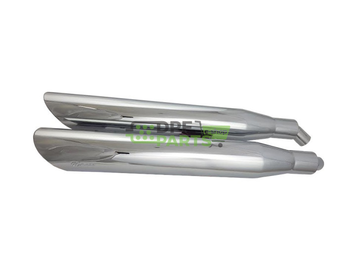 Tłumiki przelotowe TRIUMPH Thunderbird 1600/1700 - cieki rant ścięty w dół, średnica Ø 101,6 mm
