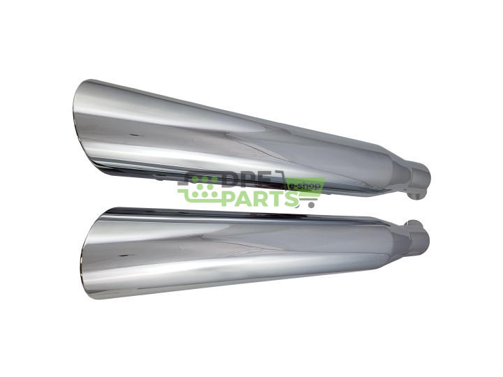 Tłumiki przelotowe TRIUMPH Thunderbird 1600/1700 - cieki rant ścięty w dół, średnica Ø 101,6 mm