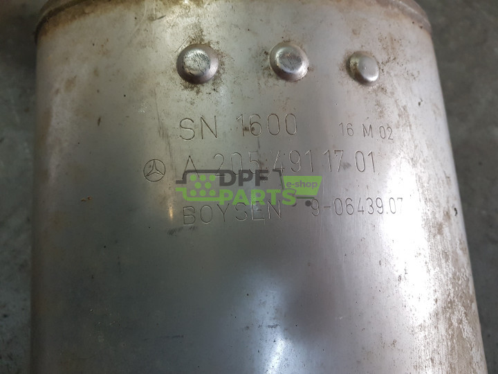 Tłumik końcowe MERCEDES C klasa W205 - 220 CDI - 2054908921 A2054911701