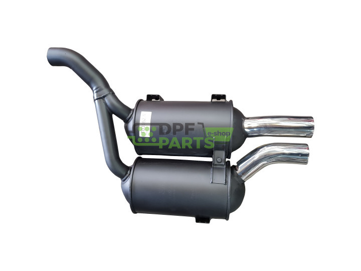 Tłumik środkowy BMW M5 E39 - 4.9 - lewa strona - 18101406815 18107832984 147183 147184