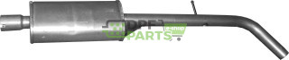 Tłumik środkowy Fiat Punto 1.1i SPI kat 93-96, Polmo 07.200 A, OE 7735676