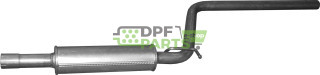 Tłumik środkowy VW Caddy Maxi 1.6i, Polmo 30.003 A, OE 2K3253209