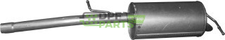 Tłumik końcowy VW Caddy Maxi 1.6i, Polmo 30.004 A, OE 2K3253609