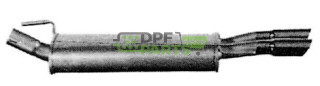Tłumik końcowy IMASAF  VW Golf III , Golf IV kabriolet - 1H6253609H 1H6253609S JZW253609A