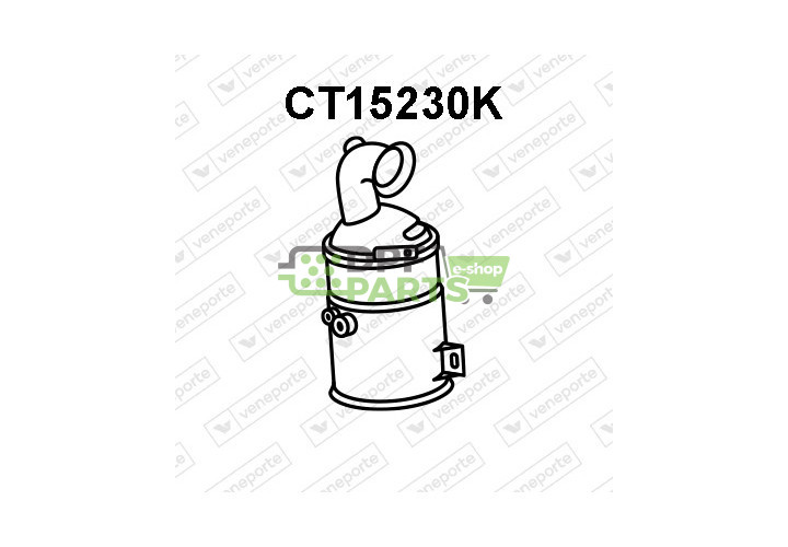 Katalyzátor CITROËN / MITSUBISHI / OPEL / PEUGEOT / VAUXHALL - 1608040580 1608732380 1731YN
