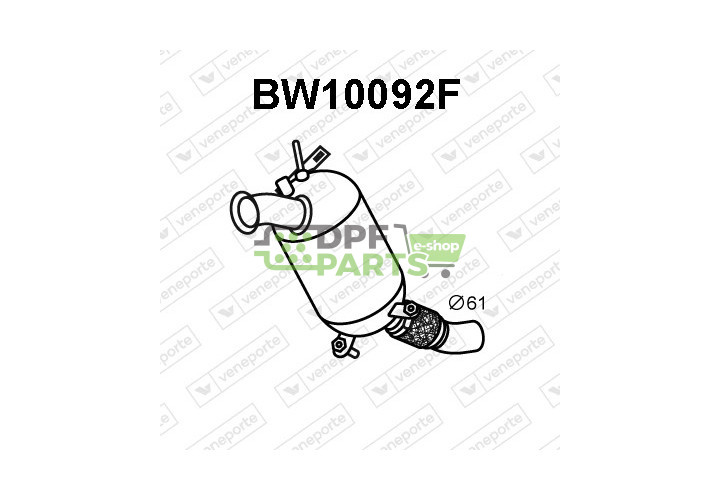 Filtry pevných částic DPF BMW - 18307797591 18307801051 18307802995