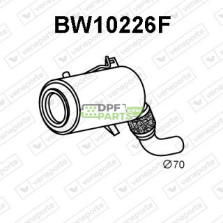 Filtry pevných částic DPF BMW - 18307796215 18307807474 18307812880